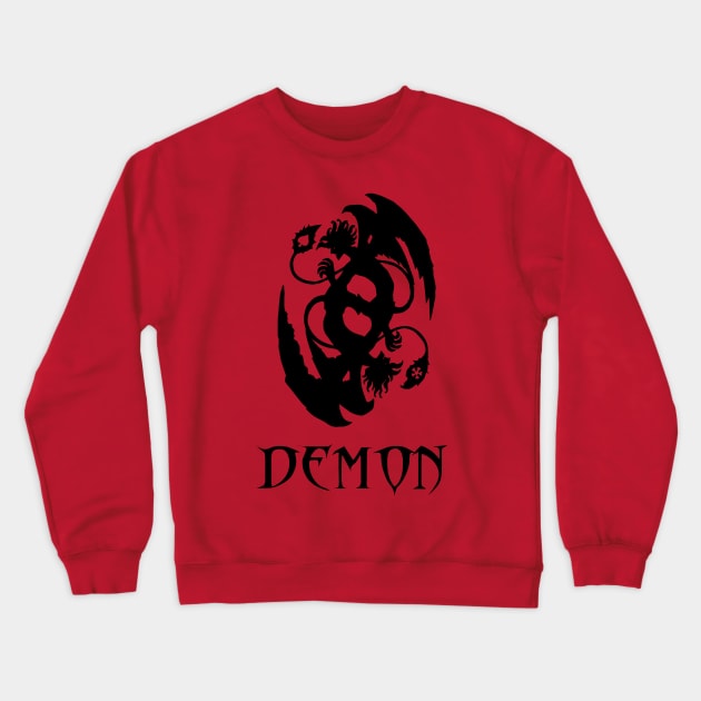 demon Crewneck Sweatshirt by Hedgeh0g